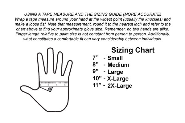 5 11 Glove Size Chart