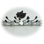 Plastic caps for prong collars