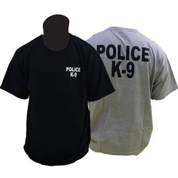 Black Police K-9 T-Shirt