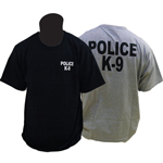 Black Police K-9 T-Shirt