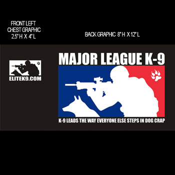 Major League K-9 Black T-Shirt