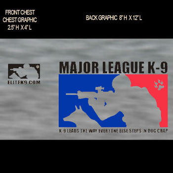 Major League K-9 Gray T-shirt