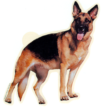 Full Body German Shepherd Vinyl Decal