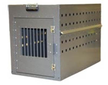 Military Working Dog Crate - Collapsible - Gray
