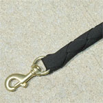 Woven Nylon leash - Black