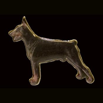 Doberman Full Body Pin - Color
