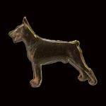 Doberman Full Body Pin - Color
