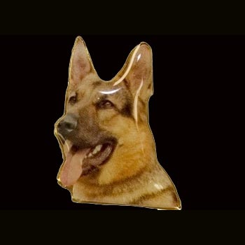 German Shepherd Pin - Color