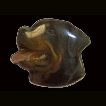 Rottweiler Head Pin - Color