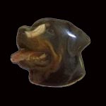 Rottweiler Head Pin - Color