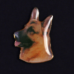 German Shepherd Large Pin - Color