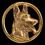 German Shepherd in a Circle