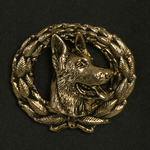 Small German Shepherd in Wreath
