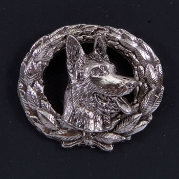 Small German Shepherd in Wreath