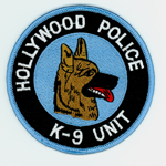 Hollywood Police K-9 Unit Patch