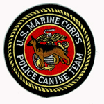US Marine Corps Police Canine Team Patch