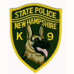 New Hampshire State Police K9 Patch