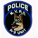 NYPD Police K-9 Unit Patch
