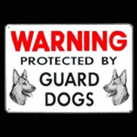 Warning Protected by Guard Dogs