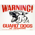 Warning Sign - Guard Dogs