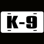 K-9 License Plate