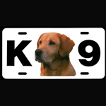 License Plate-Yellow Lab