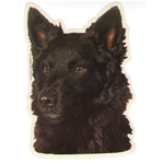 Black German Shepherd Head Vinyl Decal