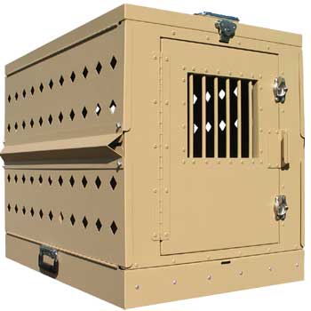 Military Working Dog Crate - Collapsible - Tan