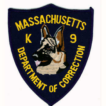 k9 massachusetts police department patches patch corrections unit correction badge p45 badges law enforcement prison porsche logo doc federal number