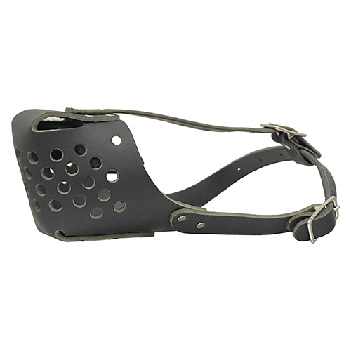 Lightweight Leather Muzzle for Malinois