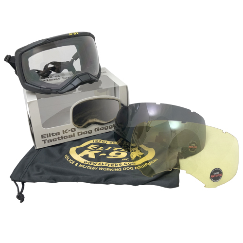 Elite K-9 Tactical Dog Goggles  - Black