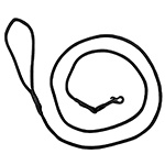 Round Biothane Stealth Detection/Tracking Leads