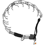 Herm Sprenger Stainless Steel pinch collar with quick release and a live ring