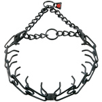 Herm Sprenger 4.0mm Black plated, Stainless Steel pinch collar