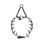 2.25mm Black Stainless Steel Pinch Collar with Quicklock Buckle