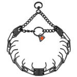 Herm Sprenger 3.2mm Black Stainless Steel Pinch Collar with Swivel