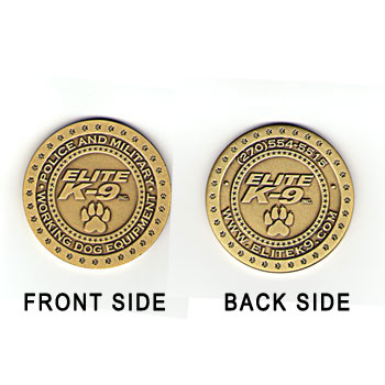 Elite K-9 Challenge Coin