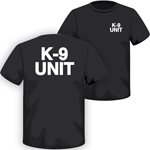 Black K-9 Unit T-Shirt