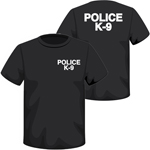 Black Police K-9 T-Shirt