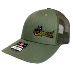 Olive Drab Malinois Trucker Hat