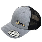 Gray and Black GSD Trucker Hat