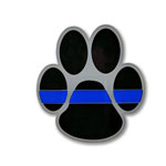 Thin Blue Line K-9 Paw Sticker