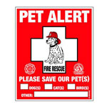 Pet Alert Window decals