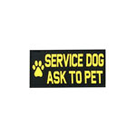 Service Dog Ask To Pet Velcro Patch