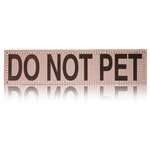 Do Not Pet Silver Reflective ID panel