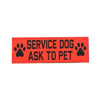 Service Dog Ask To Pet Velcro Patch