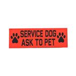 Service Dog Ask To Pet Velcro Patch
