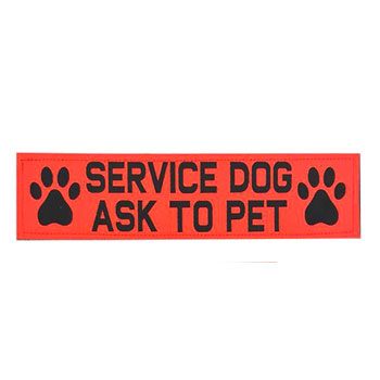 Service Dog Ask To Pet Velcro Patch