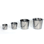 Stainless Steel Flat Side Pails