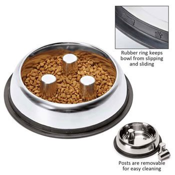Brake-Fast Stainless Steel Feeding Bowl